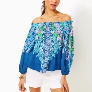 Lilly Pulitzer Aimes Off-Shoulder Top